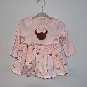 Pink Disney Minnie Mouse Baby Girl Outfit